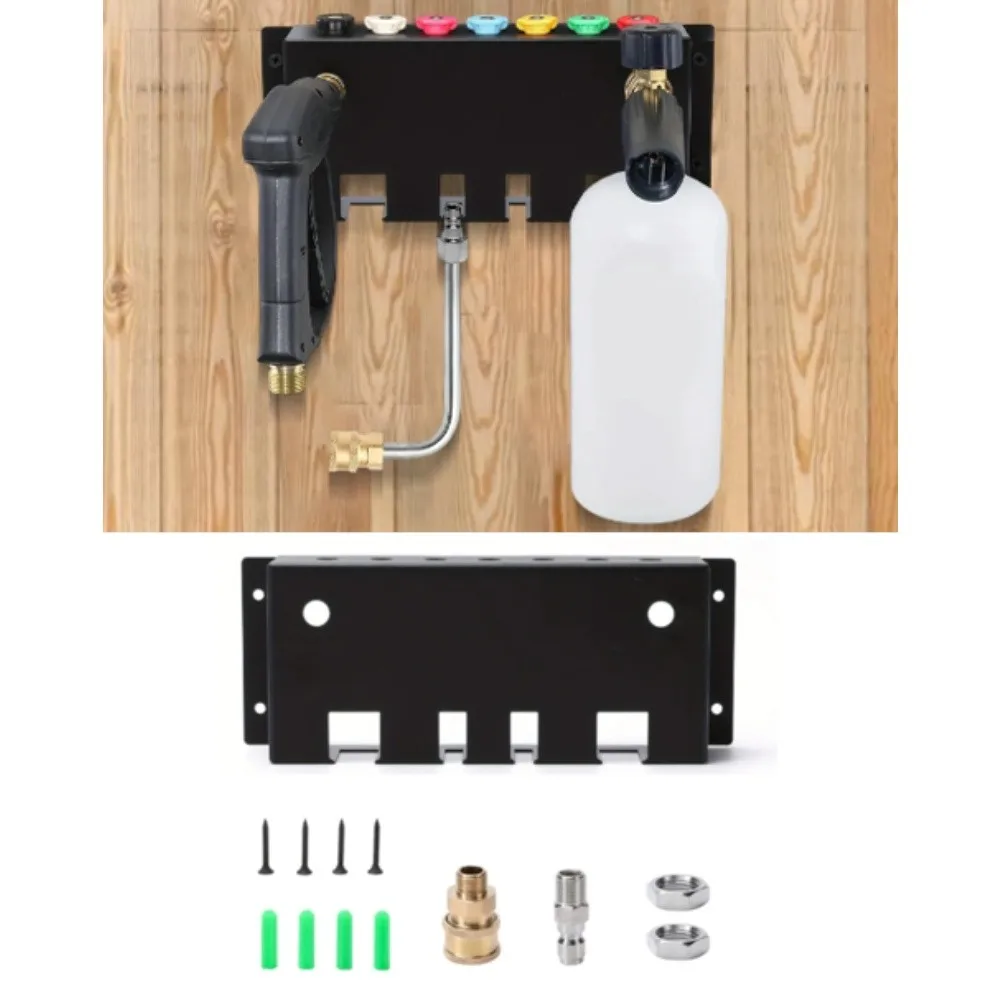 Garage Organizer Pressure Washer Rack Garage Organization Metal Wall Storage Rack Space-saving Design Vertical Space Utilization
