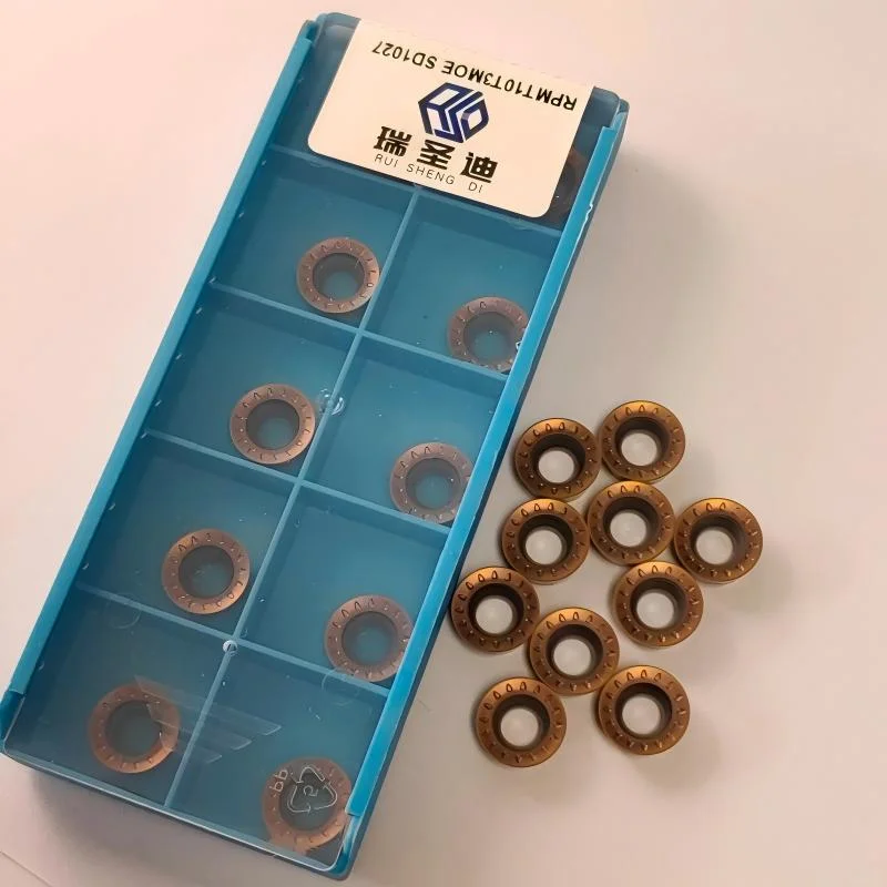 RPMT10T3MOE/ RPMT1204MOE-JS Coated Indexable Tungsten Carbide Round Milling Insert For CNC Face & Side Milling Metal Machining