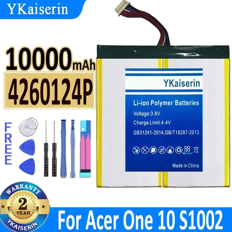 

Reliable Power Tablet Battery For Acer One 10 S1002 Laptop Tablet 4260124P 10000mAh