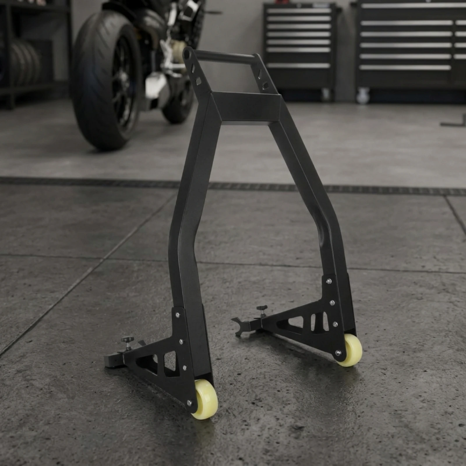 Motorcycle Rear Stand Stable Rear Paddock Stand Easy to Use Compact for Motorcyclists, Chain Maintenance, Garage
