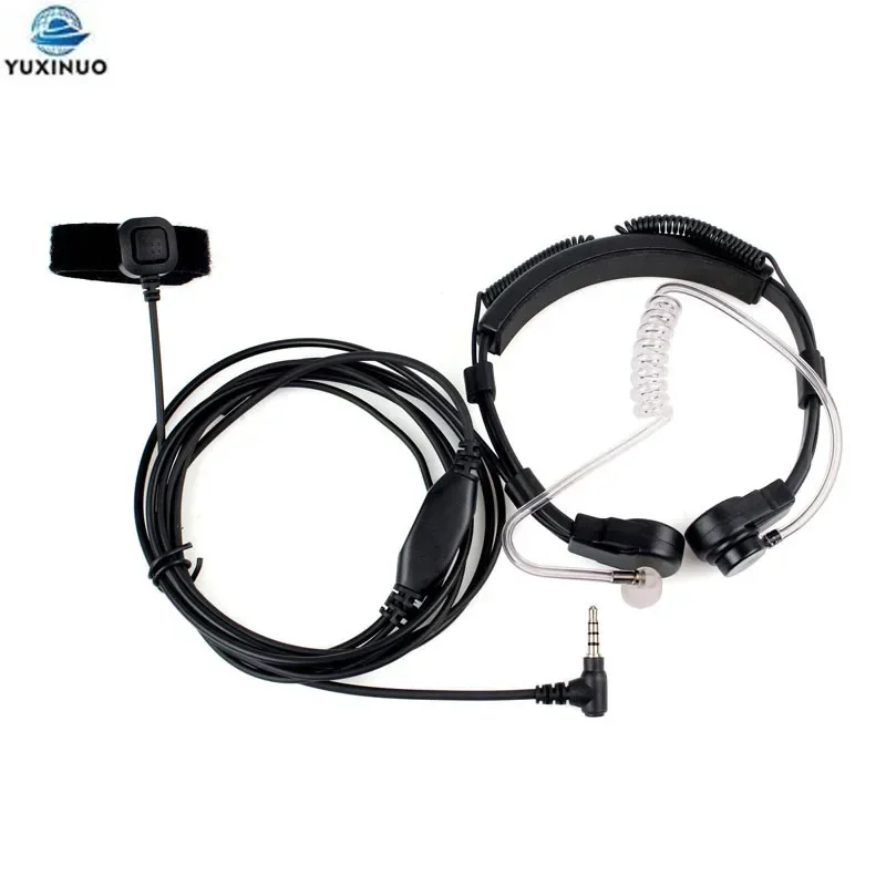 

Extendable Throat Microphone Air Tube Earpiece Walkie-talkie Laryngophone Headset For Yaesu Vertex VX-3R 5R VX3R 210 FT60R Radio