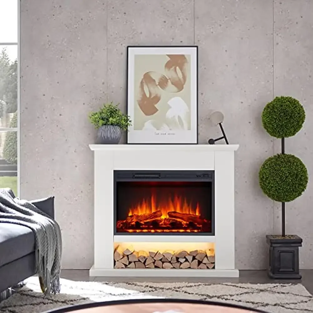 Camille Electric Fireplace with 39.5