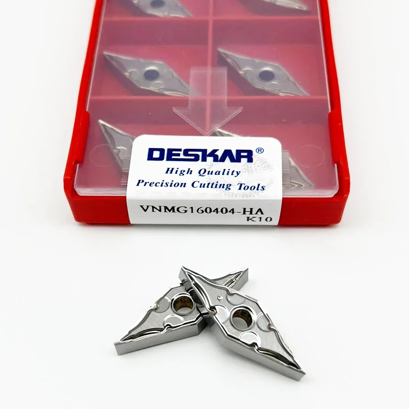 

Deskar 100% Original High Quality Vnmg160404 Ha K10 Vnmg160408Ha K10 Cnc Blade Aluminum Turning Cutter Lathe Cutting Insert Tool