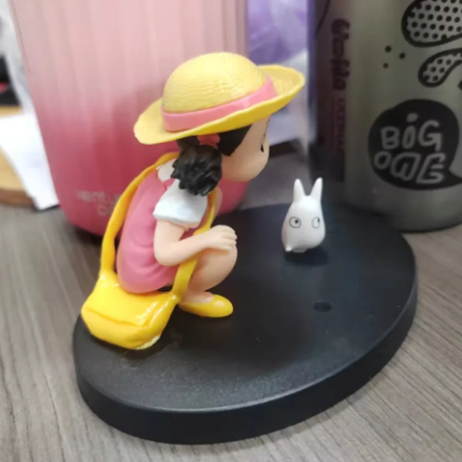 카와이 애니메이션 이웃집 피규어 - 메이 샤오메이 귀여운 인형 수집용 모델 어린이 선물용 이상적인 데스크탑 장식 장난감