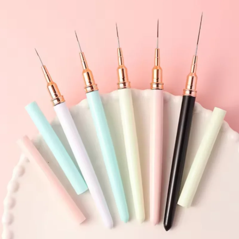 5/10/20pcs mix Nail Striping Brush For Long Lines Fine Drawing Brush UV Gel Polish Painting Nail Design Brush Drawing Pens