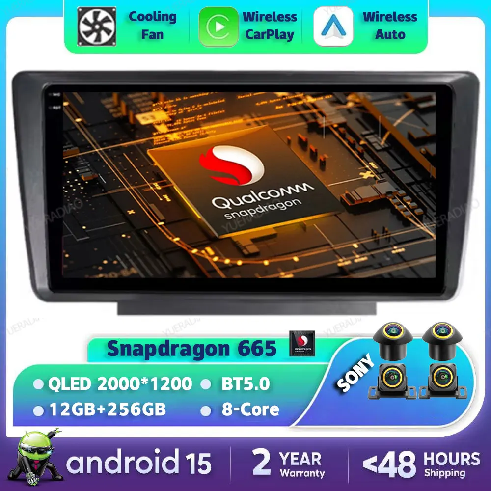 

Android 15 Car Radio For Skoda Octavia 2004 - 2014 Multimedia Stereo Video Player 2K QLED GPS NAVI AI Voice CarPlay Auto 4G WIFI