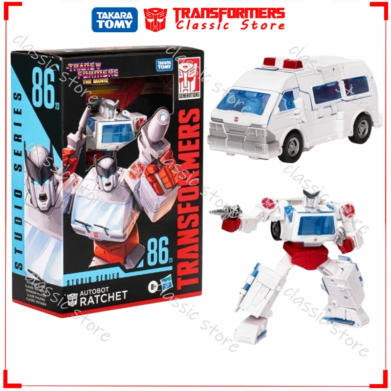 In Stock Classic Transformers Toys Studio Series Voyage Class SS-86-23 Ratchet Cybertron Autobots Action Figures Collectible