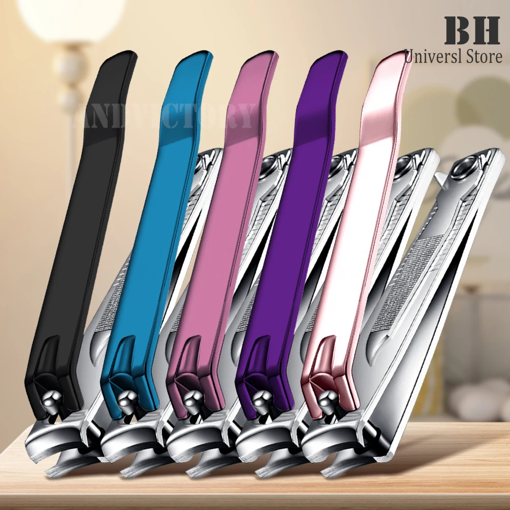 

1PC Color Nail Clippers Stainless Steel Nail Cutter Thick Scissor Plier Toenail Fingernail Professional Manicure Trimmer NailArt