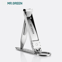 MR.GREEN ultra-thin Foldable Hand Toe Nail Clipper  Cutter Trimmer Stainless Keychain Wholesale High Quality Manicure nail tools