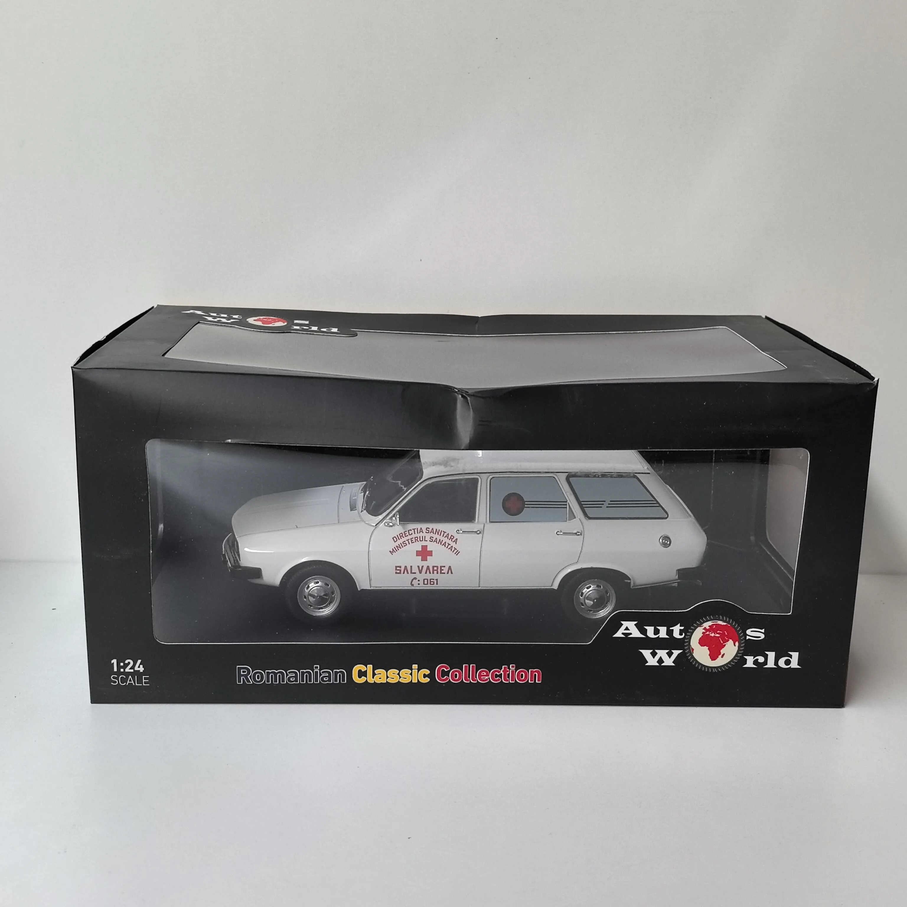 

Box Old Diecast IXO 1/24 Scale DACIA 1310 SALVAREA 1983 K7 Alloy Car Model