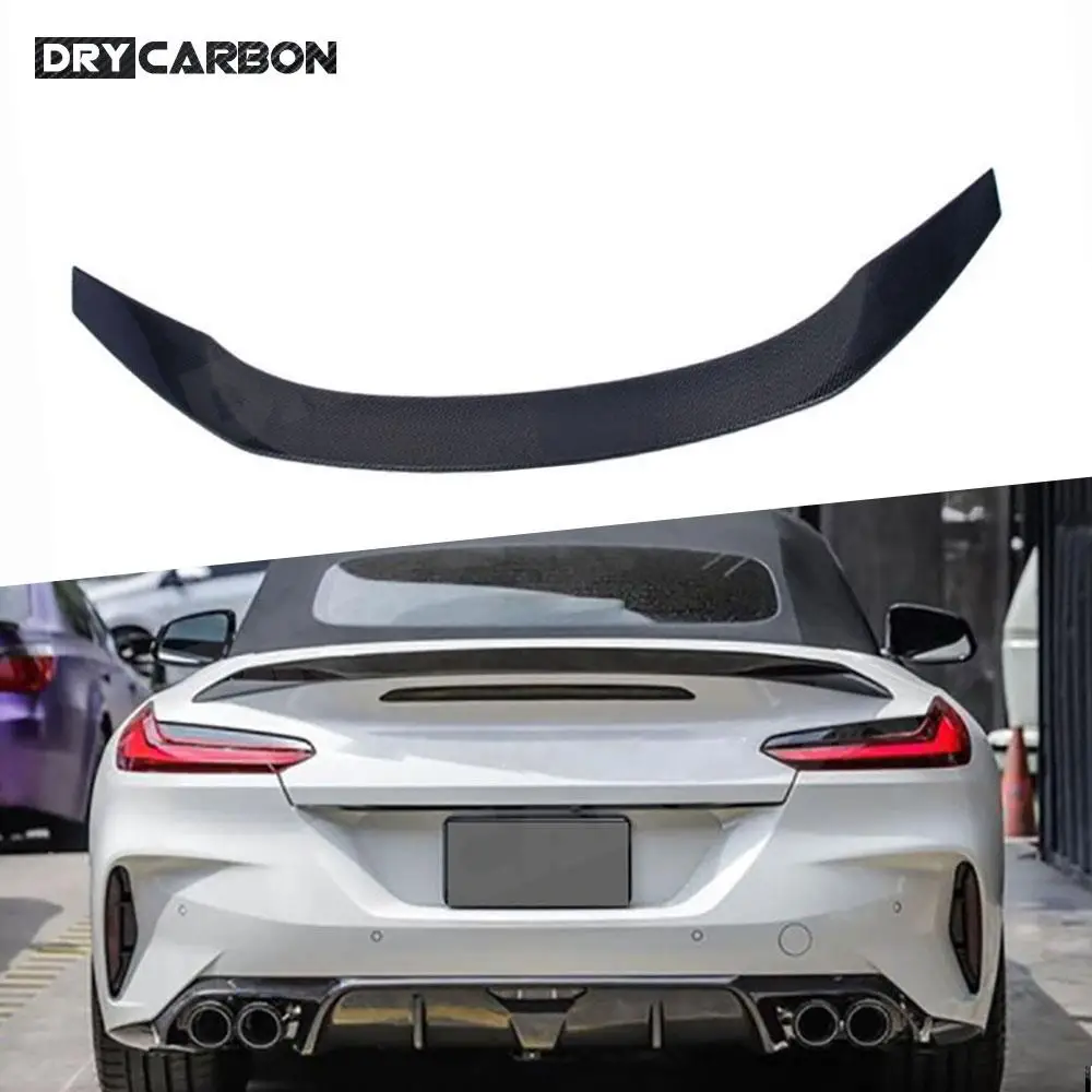 

T Style Dry Carbon Fiber Rear Trunk Spoiler Trunk Lip Wing Car Accessories for BMW Z4 G29 2019 2020 2021 Rear Spoiler