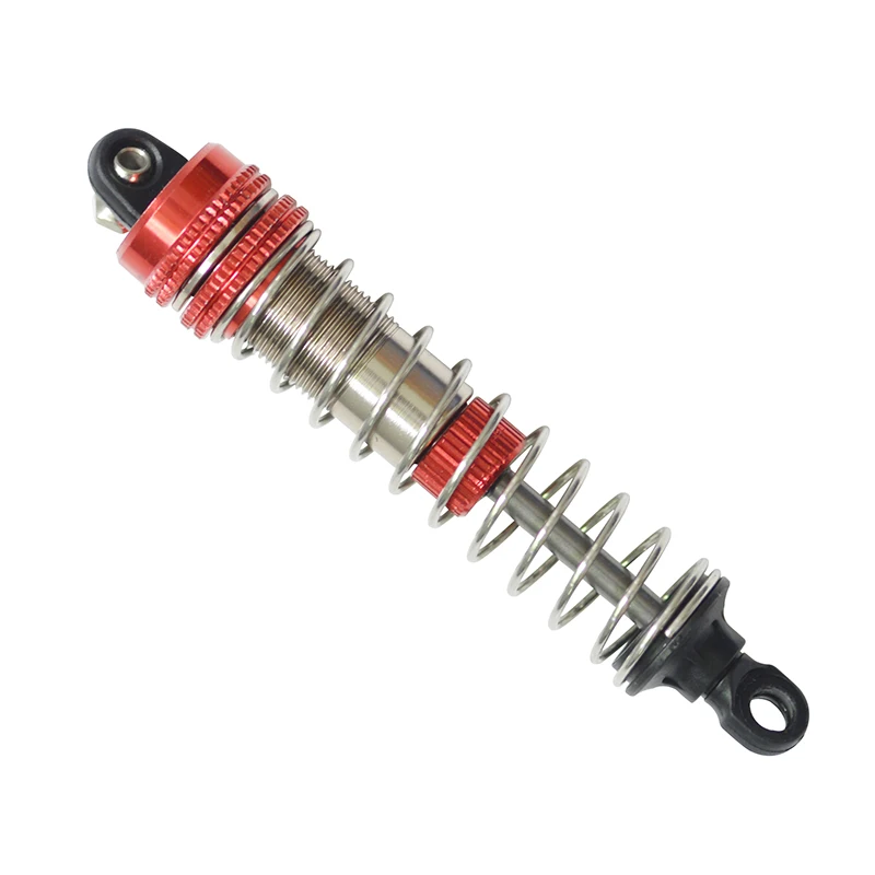 HOT 2 قطعة ممتص الصدمات الخلفي الأمامي مناسب لـ XLH 9115 S911 9116 S916 9125 1/10 1/12 RC ملحقات ترقية السيارة، أحمر