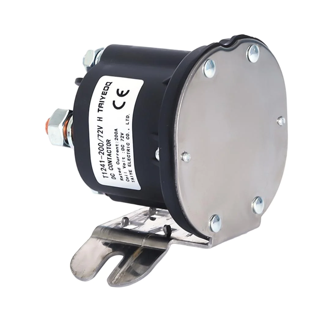 ABILKEEN DC Pump Contactor Contact Switching 12V ON-OFF T1241-200 Forklift DC Contactor Tail Plate Oil Pump Start Relay