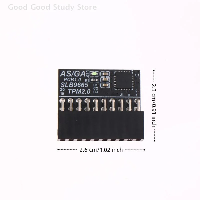 TPM 2.0-9665 Encryption Security Module Pitch LPC TPM For ASUS Motherboard Card For WIN11 System