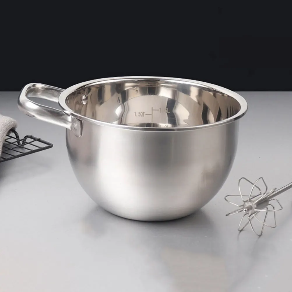 

Stainless Steel Mixing Bowls Kitchen Cooking Basin Large Food Storage Salad Cold Noodle Prep Baking Anti-Scald for Gadget