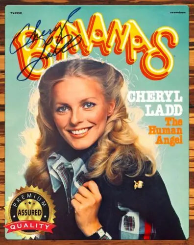 

Cheryl Ladd-бананы 1978-автографная перепечать-редкий металлический знак