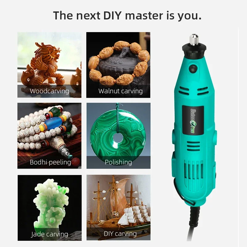 Electric Grinder Small Handheld Polishing Jade Carving Tool Household Multifunctional Polishing Machine Micro Electric Drill