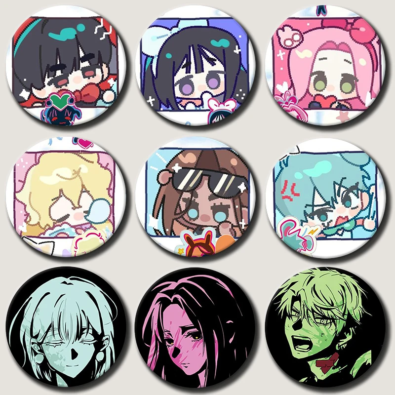 Cute Mizi Sua Ivan Icons Badge Pins Anime ALIEN STAGE Brooch Creative Comic Figure Brooches Bag Hat Clothing Accessories Gifts