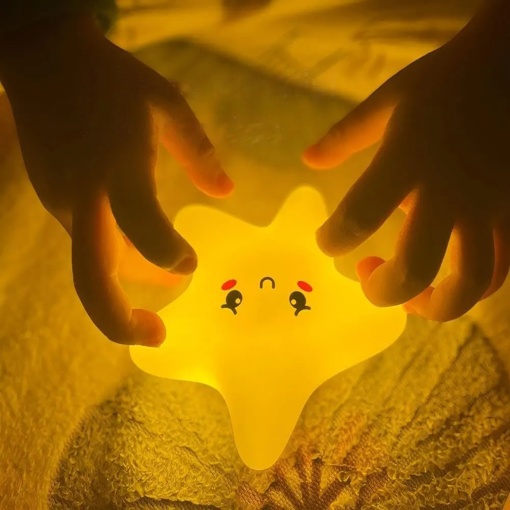 

Mini Cute Silicone Rechargeable Nursery Wall Night Light Baby Room Decor Dimmable Lamp Decorations