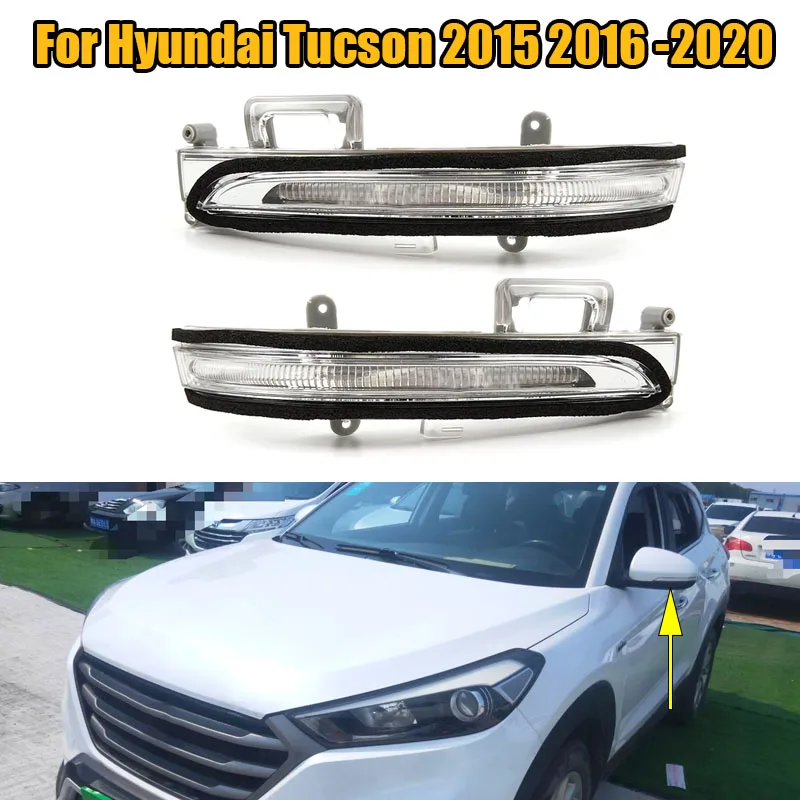 

Rearview Mirror Turn Signal Light Brake Stop Rear View Lamp Car Accessories For Hyundai Tucson 2015 2016 2017 2018 2019 2020