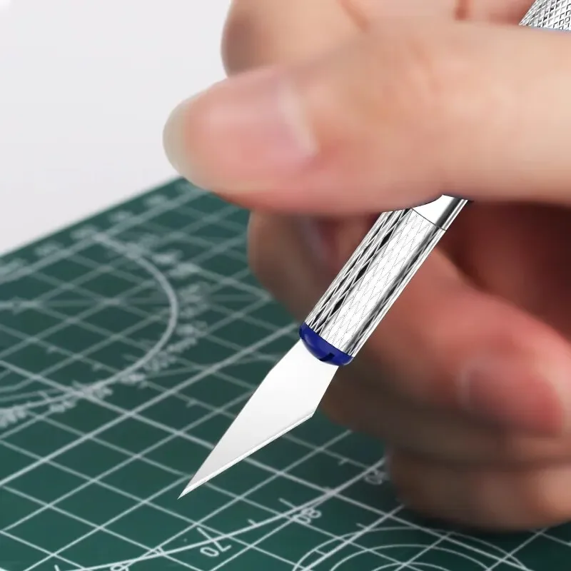 Imagem -05 - Escultura Metal Bisturi Faca Faca Kit Ferramentas Cortador de Papel de Madeira Craft Pen Gravura Suprimentos de Corte Faça Você Mesmo Stationery Utility Knife 13 Pcs