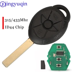 jingyuqin EWS System 3 Buttons Remote Key 315Mhz/433MHz ID44 For BMW E46 E39 3 5 7 Series Z3 Transponder Chip Uncut Blade