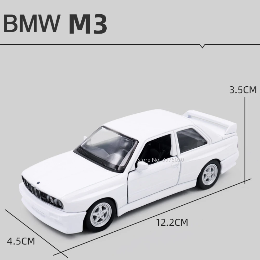 1/36 BMW M3 1978 Alloy Car Model Toy Metal Diecast High Simulation Pull Back Static Car Model Collection Toya For Kids Gifts