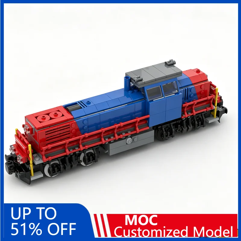 478PCS Customize Diesel Locomotive Am843 Sbb Cargo Train Model Customize Building Blocks Educational Assembly Toy For Collectors