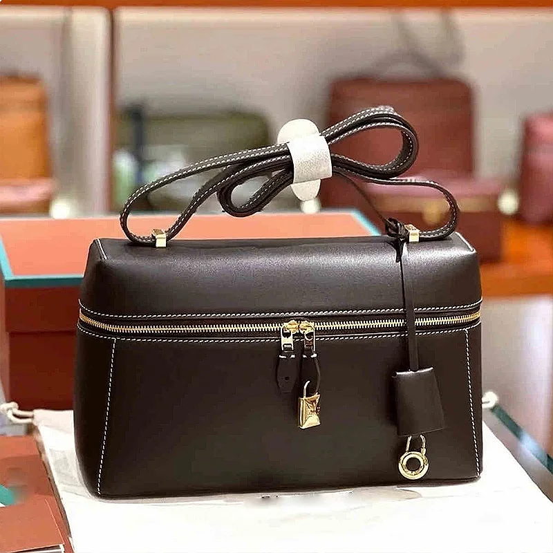 2026 Autumn Lunch Box Bag Commuter Old Money Style Versatile Large Capacity Box Bag Handbag Shoulder Crossbody Portable