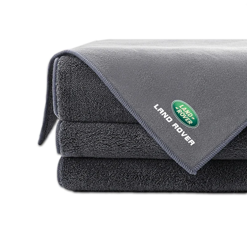 Car Towel Drying Suede Rags Double-sided Cleaning Cloth For Land Rover Freelander LF Discovery Sport Range Rover Velar Defender