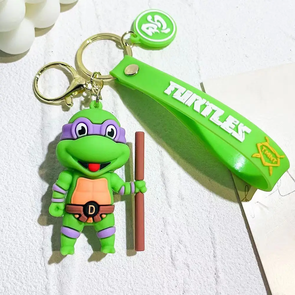 Porte-clés Tortues Ninja Mutantes pour Adolescent, Raphaël, Matatello, Figurine d'Action, Modèle pour Sac à Dos, Jouets Cadeaux pour Enfants