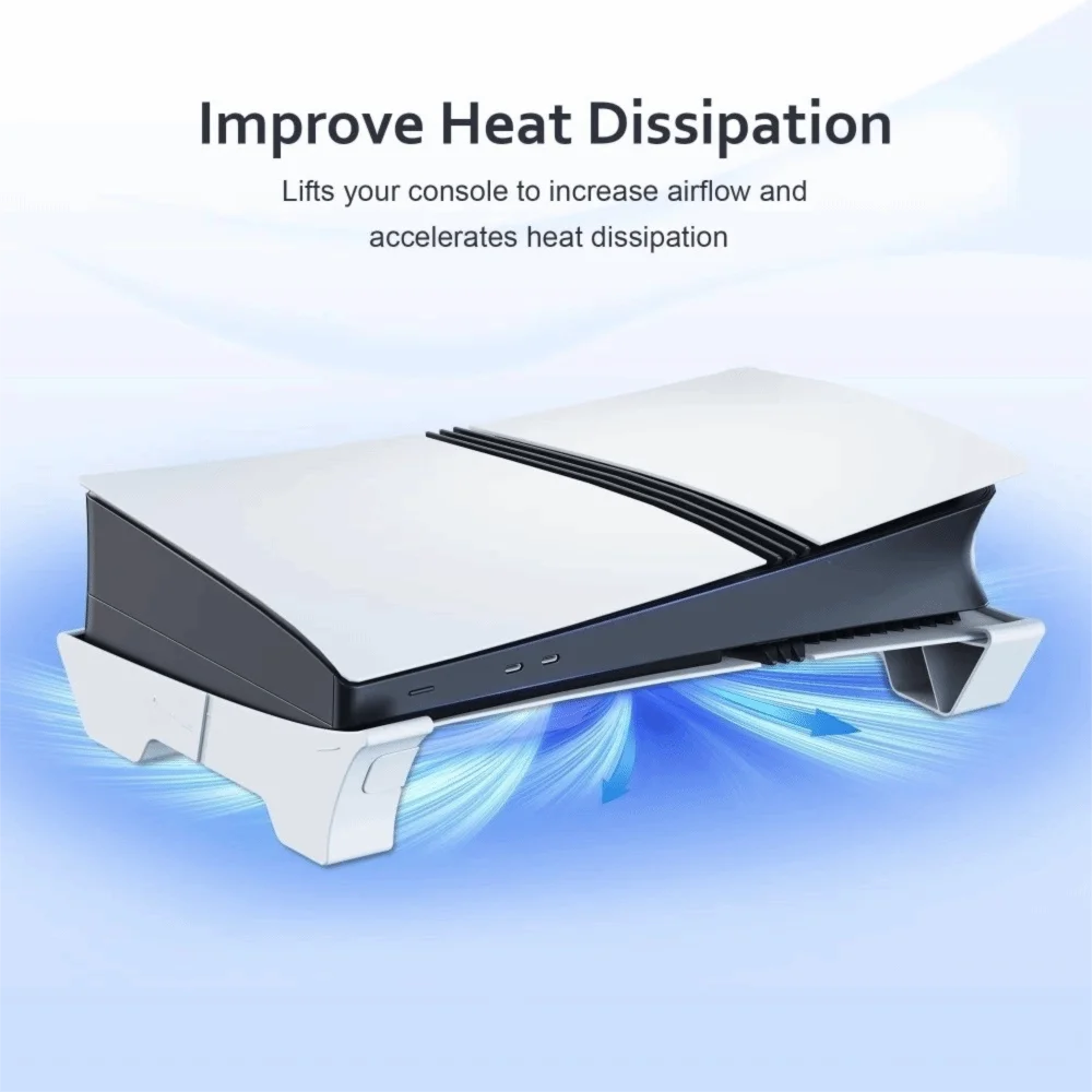 Disc Edition Compatible Horizontal Stand Digital Edition Compatible Horizontal Placement Console Base Stand for PS5 Pro Slim