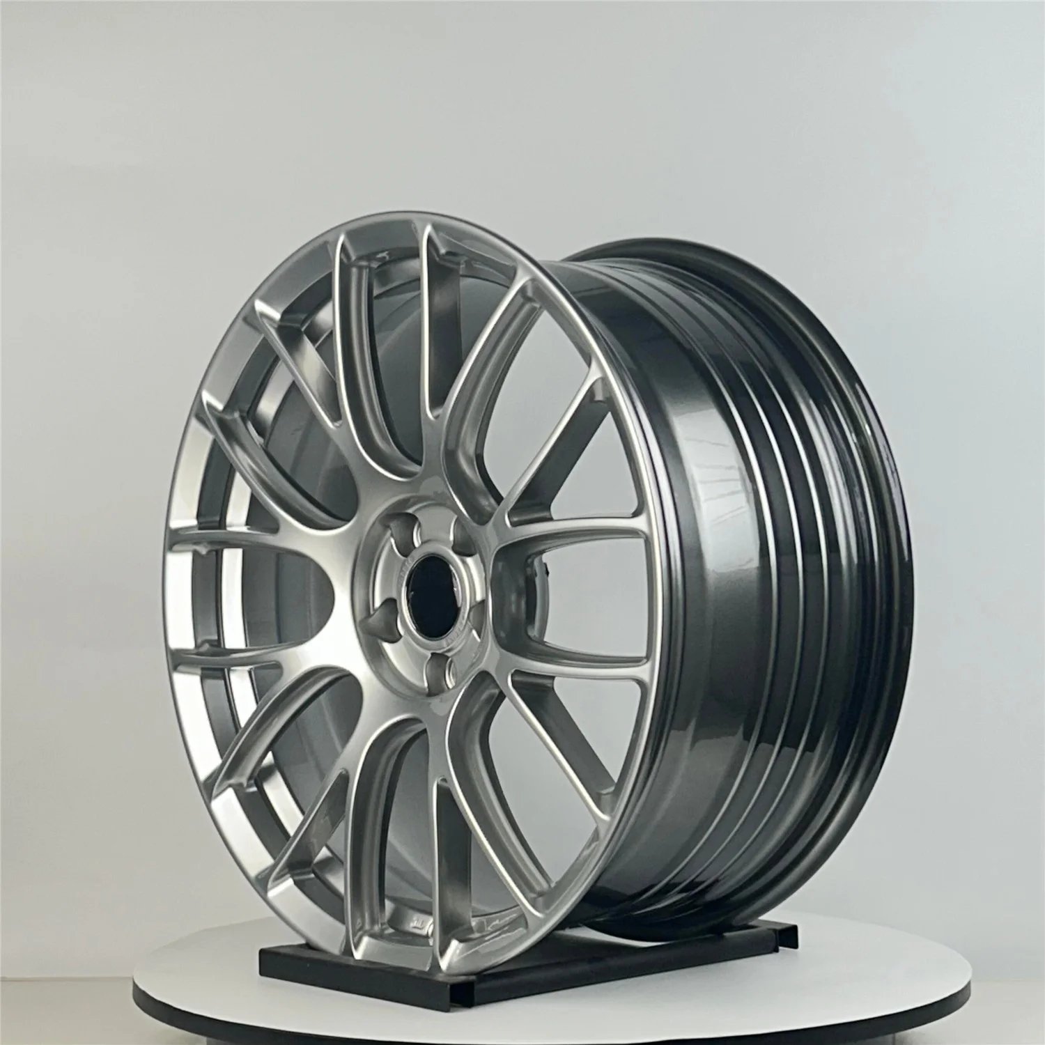 Sport Forged Aluminum Wheels 18-21 Inch, 5x112 5x120 PCD Performance Silver Rims for Luxury Sports Car Replacement