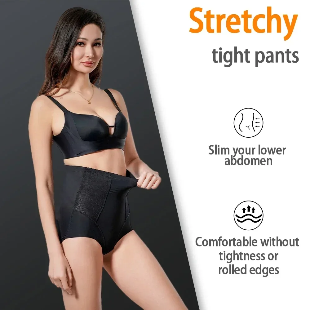 1PC High Waisted Shapewear Panties Postpartum Hip Lifting Body Shaper Slimming Waist Trainer Breathable Plus Size Briefs 40-75KG