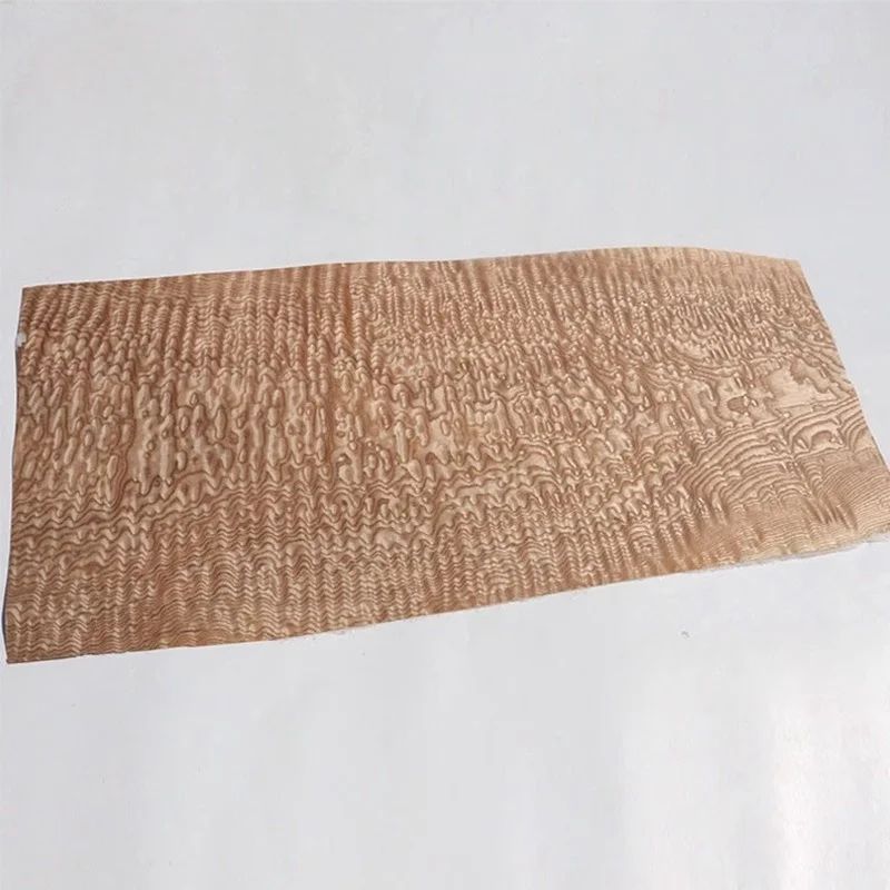 L:0.80Meters Width:40cm T:0.4mm Natural Wood Guitar Veneer Furniture Veneer Wall Panel Decoration Wood veneer(have backing)