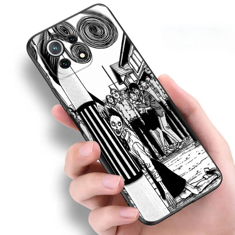 Horror Comic Junji ito Tomie Tees Black Case For Xiaomi 13T 12T Pro 12 11 Lite NE 11T Pro Redmi 12 A1 A2 Plus 10A 10C 9A 9T 9C image 3