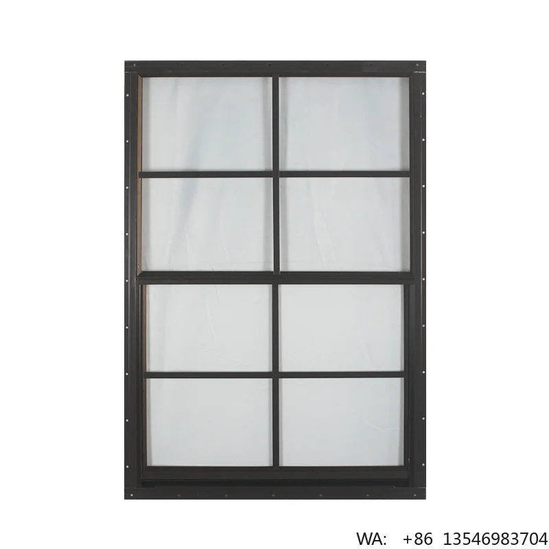 American Style Soundproof Insulated Aluminum Alloy Frame Single/Double Hung Window Cheap Custom Size Vertical Hanging Fiberglass