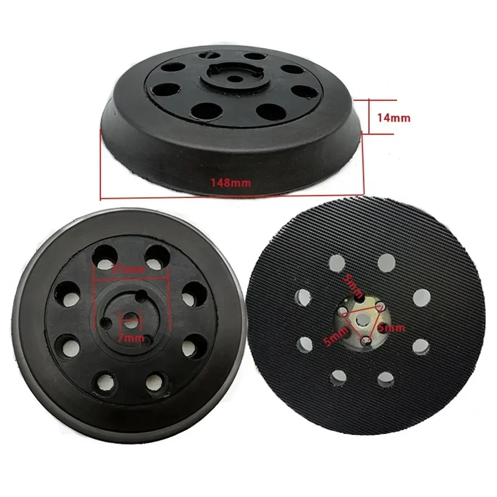Almohadilla de respaldo de 5 pulgadas y 125mm, almohadilla de lijado para Bosch PEX 300 AE 400 AE 4000 AE, almohadillas de respaldo de pulido de gancho y bucle, herramientas de molienda