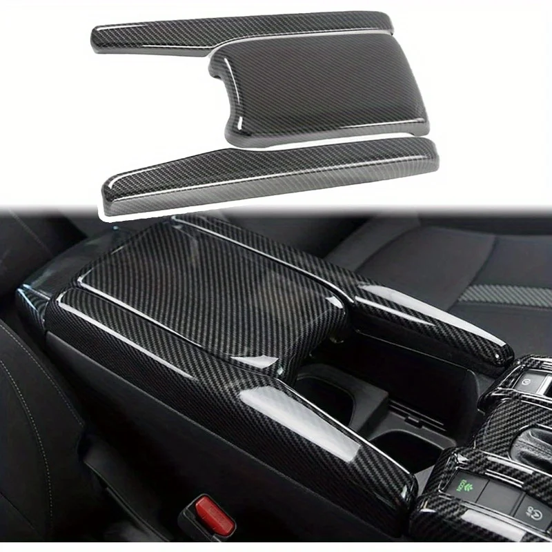 10Civic Center Armrest Box Cover、Interior Panel Cover、Armrest Protector、New Civic Decoration，for Honda CivicType-RCarbon fiber c