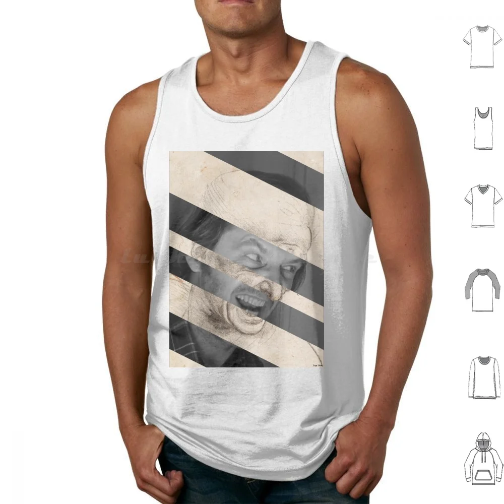 Head For The Battle Of Anghiari By Leonardo Da Vinci And Jack Nicholson In Shining Tank Tops Vest Sleeveless Jack Nicholson