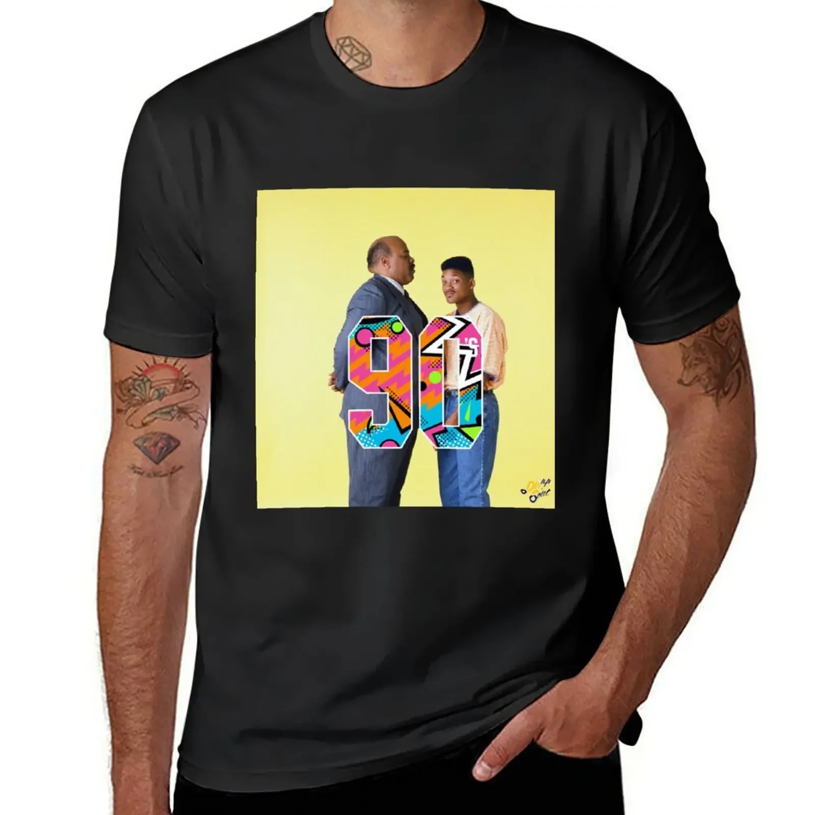 

Deff-Soul 90s Fresh Prince T-Shirt plus sizes anime Aesthetic clothing men tshirt