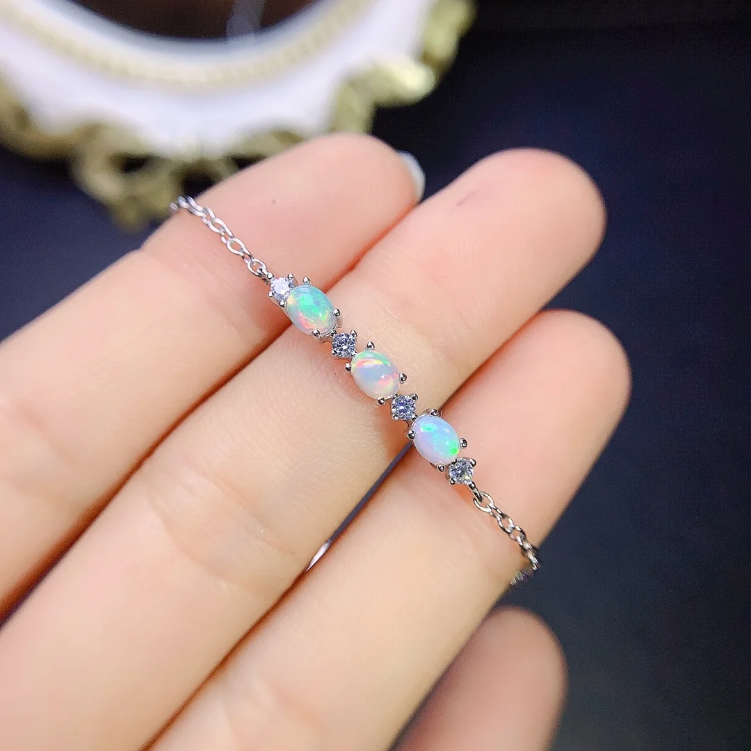 

Free shipping on All natural Opal Women's luxury Women's Jewelry 925 sterling silver bangle New Gem Christmas gift for women