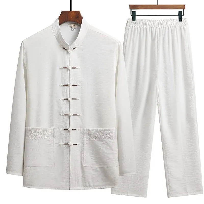 nouvelle-arrivee-2025-–-costume-tang-en-lin-toton-a-manches-longues-pour-hommes-d'Age-moyen-–-vetement-ethnique-chinois-traditionnel-–-collection-printemps