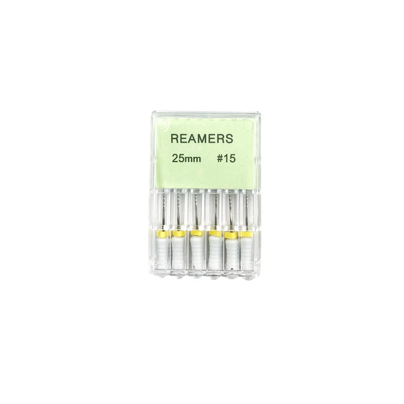 60pcs=10Boxes Dental Reamers File 25mm Stainless Steel Hand Use Files Root Cleaning Dental Materials