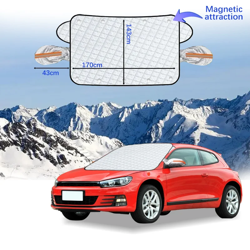 

Car Windshield Cover Magnet Winter Window Snow Shield Anti Frost Auto Front Window Snow Cover For Volkswagen Scirocco