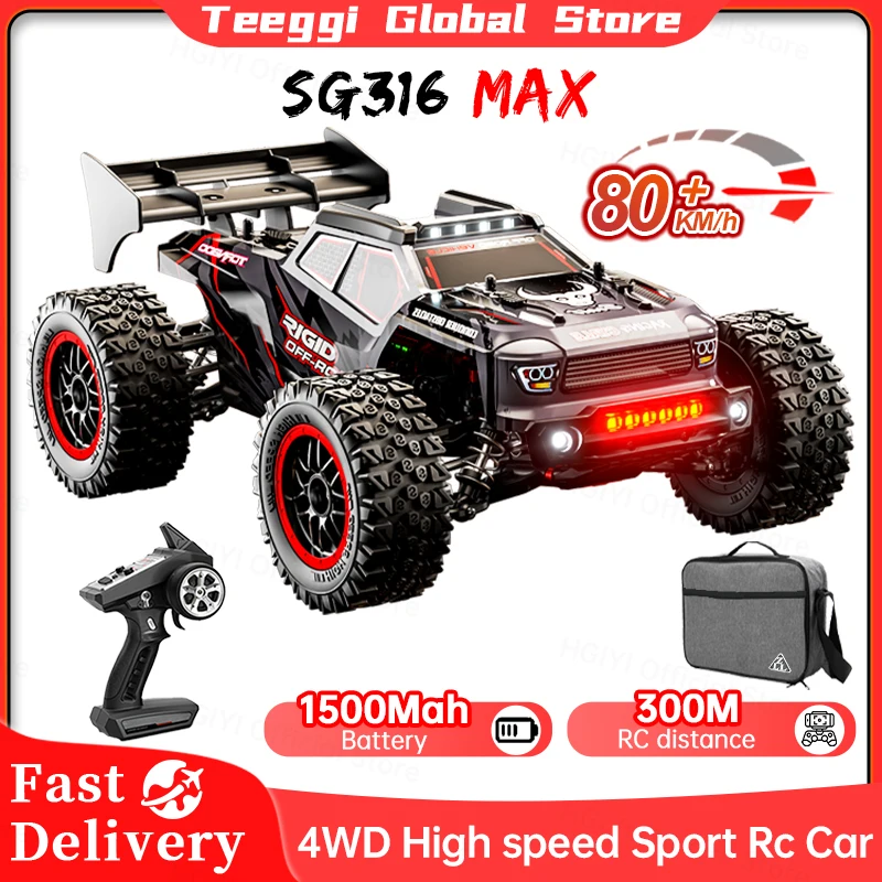 ZLL SG316 MAX/PRO 1:16 High Speed Drift Racing Car 80KM/H Or 40KM/H Brushless Motor 4WD RC Car Off Road Car Toys For Kids Gifts