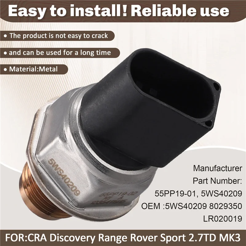 

A04E-5WS40209 Fuel Rail Pressure Sensor For Land Rover Discovery Range Rover Sport 2.7TD MK3 Oil Pressure Sensor