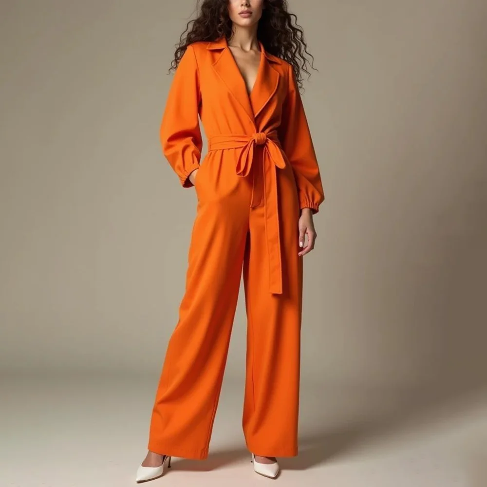 

Autumn New Style Women's Clothing Fashionable V Neck Woman Pant Suit 2 Pieces Jacket Casual костюм женский