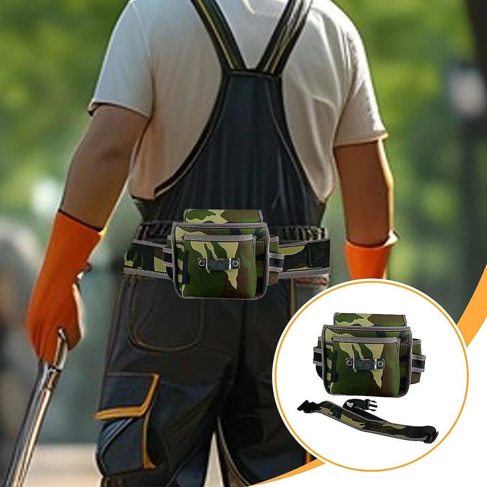 

Hardware Tool Storage Belt Lightweight Oxford Cloth Electrician Tool Bag for