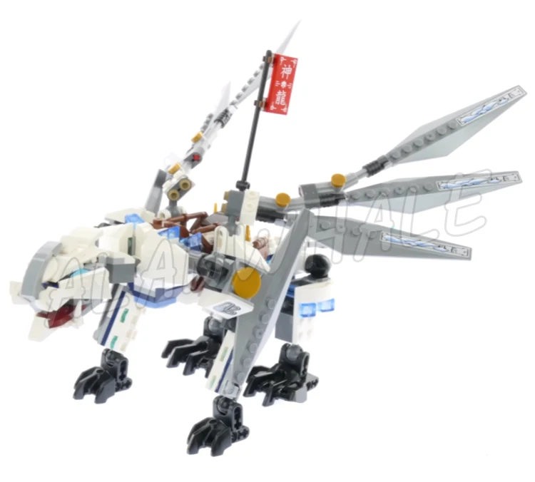 359pcs Shinobi Monstrous Armored Titanium Dragon Anacondrai outpost 10323 Building Block Set Compatible with Model